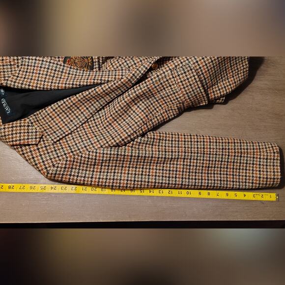 Ralph Lauren Bullion Crest Plaid Wool Blend Blazer Size 12 - Picture 9 of 16